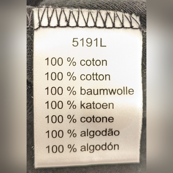 Lacoste T-shirt Black size M ladies 42 fitted short sleeve - Picture 4 of 6